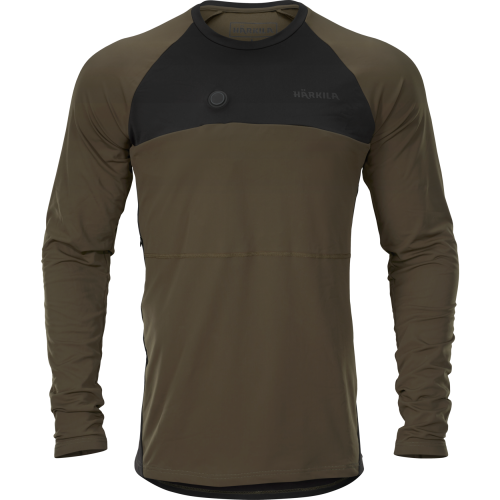 Koszulka myśliwska grzewcza Harkila Heat Willow Green/Black