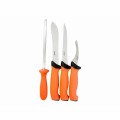 Zestaw noży rzeźniczych Eka Butcher Set 4-częściowy ze stali nierdzewnej Sandvik 12C27