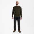 Sweter myśliwski Deerhunter Kingston O-neck 8348 Green Melange