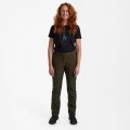 Damskie spodnie myśliwskie Deerhunter Lady Ann z membraną 3734 Deep Green