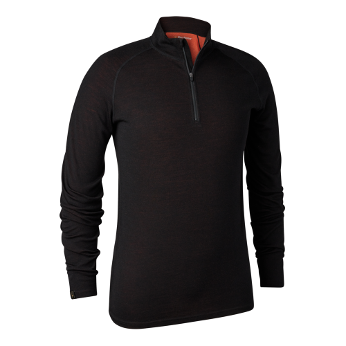 Bluzka termiczna myśliwska merino Deerhunter Quinn 7059 Black Oak