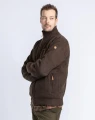 Sweter Pinewood Hurricane Full Zip 5479 Dark Brown Melange
