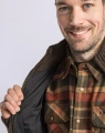 Sweter Pinewood Hurricane Full Zip 5479 Dark Brown Melange