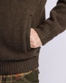 Sweter Pinewood Hurricane Full Zip 5479 Dark Brown Melange