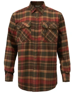 Koszula Pinewood Prestwick Exclusive 9428 Dark Green/Terracota