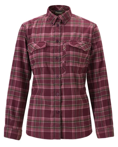 Damska myśliwska koszula flanelowa Pinewood Abisko Hiking 3225 Plum