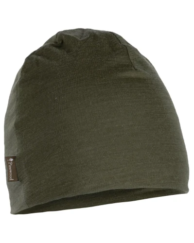 Czapka myśliwska Pinewood Merino Wool Beanie 1166 Moss Green
