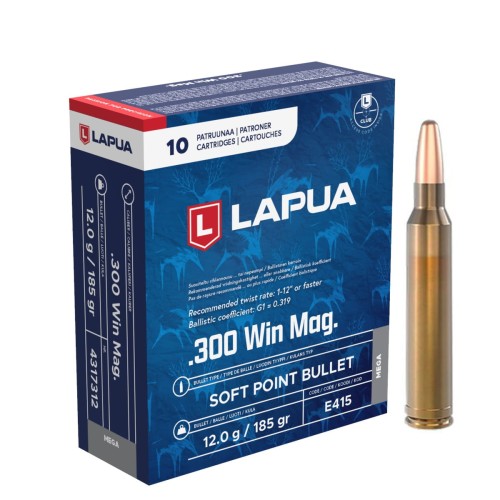 Nabój Lapua Mega .300 Win. Mag. SP 12g