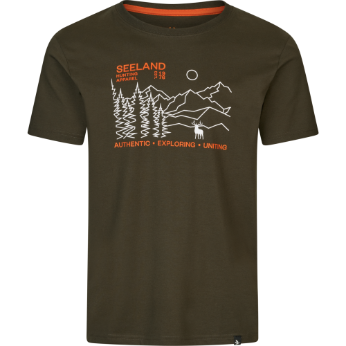 T-shirt Seeland Landscape 40441 Pine Green