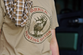 Damski t-shirt Harkila Stage Badge 10831 Sand