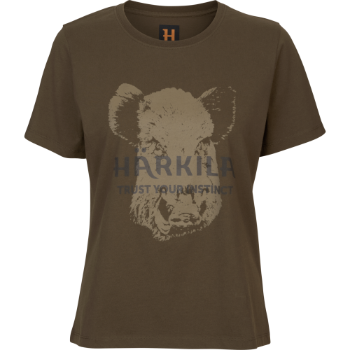 Damski t-shirt Harkila Wildboar 10833 Willow green