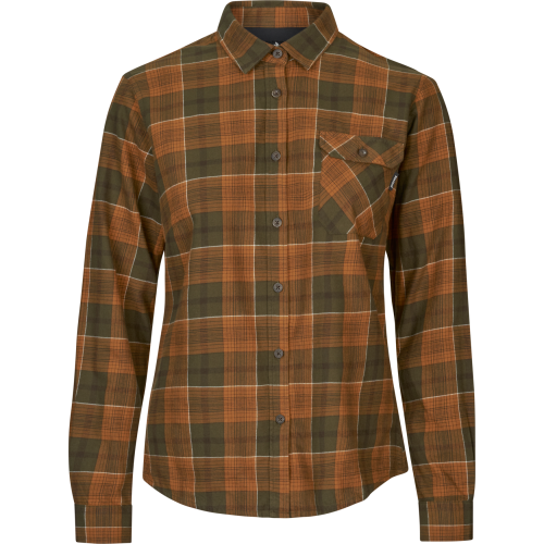 Damska koszula Seeland Skye 40278 Grizzly Brown/Terracota Check