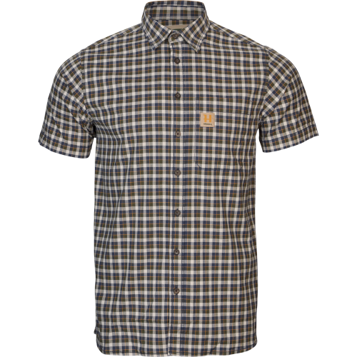 Koszula Harkila Fjell S/S 10429 Naval Blue Check