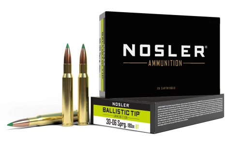 Amunicja kulowa Nosler Ballistic Tip Hunting .30-06 Spring. 180gr