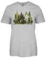 Damski T-shirt Pinewood Finnveden Outdoor 3449 L.Grey Mel Forest