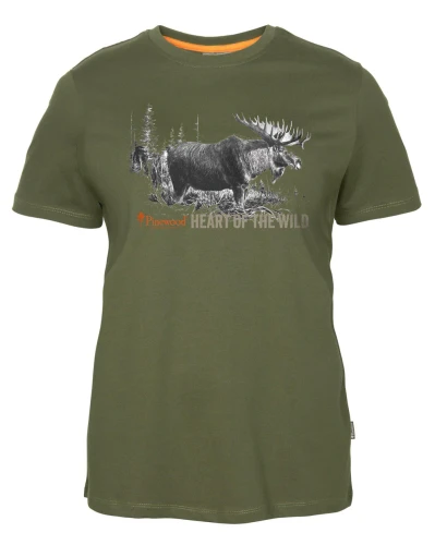 Damski T-shirt Pinewood Moose 3466 Green