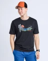 T-Shirt Pinewood® Finnveden Recycled Outdoor 5449 D.Antr Mel Sunset