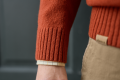 Sweter Harkila Merino V-Neck 10609 Bombay brown