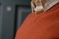 Sweter Harkila Merino V-Neck 10609 Bombay brown