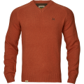 Sweter Harkila Merino V-Neck 10609 Bombay brown