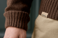 Sweter Harkila Merino V-Neck 10609 Demitasse brown