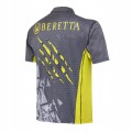 Koszulka strzelecka polo Beretta Rush Scratch MT431 Black&amp;Fluo Yellow