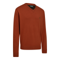 Sweter Deerhunter Harrington V-Neck 8118 Oak Rust Melange