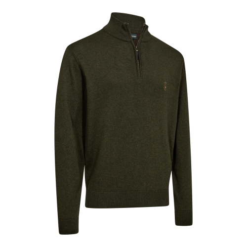 Sweter Deerhunter Harrington 1/2-zip 8119 Forest Ember Melange