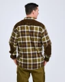 Koszula z membraną Pinewood Douglas 9436 Olive Green / Cr. White