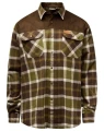 Koszula z membraną Pinewood Douglas 9436 Olive Green / Cr. White