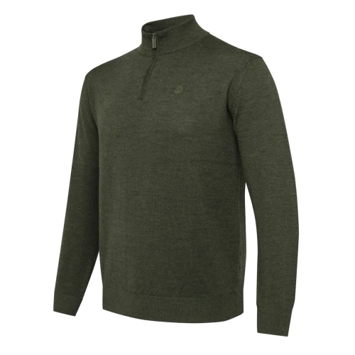 Sweter Beretta Merino Half Zip P731 Green Moss