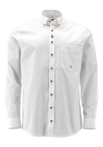 Koszula OS Trachten 420020 Koziołek Biała