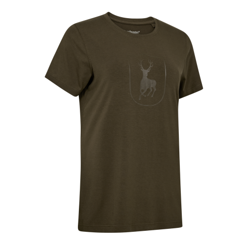 Damski T-shirt Deerhunter Bamboo 8688 Deep Green