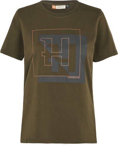 Damski t-shirt Harkila H-Logo 10962 Willow Green