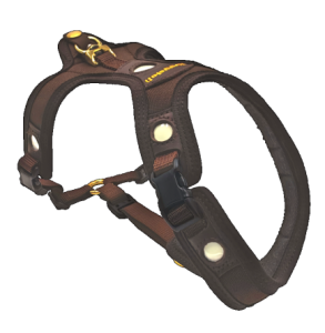Szelki tropowe dla psa Niggeloh FOLLOW3 LIGHT XS brązowe fluorescencyjne