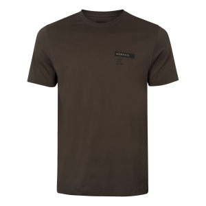 T-Shirt Harkila Logo Band 10295 Shadow brown/Tarmac