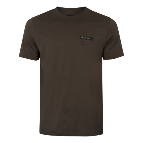 T-Shirt Härkila Logo Band 10295 Shadow brown/Tarmac
