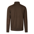 Sweter Seeland Pine Half Zip 40983 Dark Brown