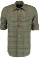 Koszula OS Trachten 420000 Olive Emblematy Regular Fit
