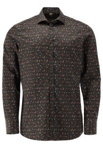Koszula Tom Collins 410000-4548 Olive Slim Fit