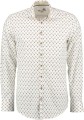 Koszula OS Trachten 420000-3971 Biała Poroże Slim Fit