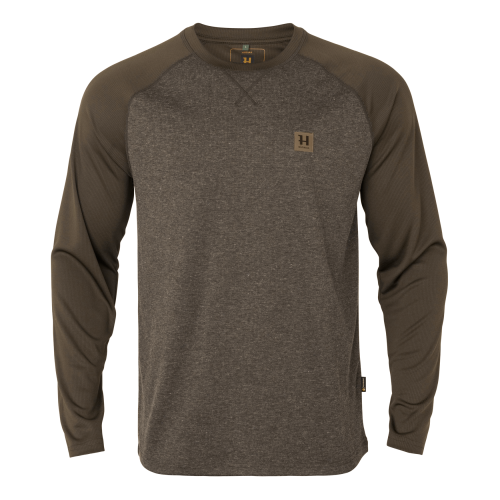 Koszulka Harkila Kodiak Clever Wool L/S 10803 Dark hunting green