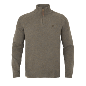 Sweter Harkila Vincent Merino Half Zip 10608 Dark Sand