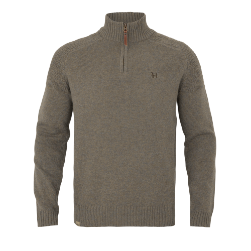Sweter Harkila Vincent Merino Half Zip 10608 Dark Sand