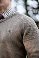 Sweter Harkila Vincent Merino V-Neck 10609 Dark Sand