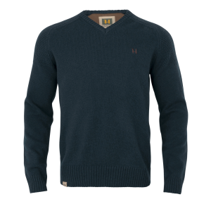 Sweter Harkila Vincent Merino V-Neck 10609 Dark Navy