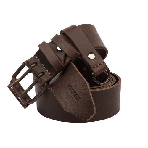 Pasek do spodni skórzany Comfort 2WOLFS Brązowy