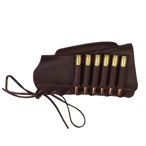 Skórzana ładownica 2WOLFS z baką LION Kula lewa