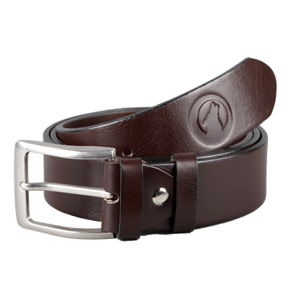 Pasek do spodni skórzany Classic 2WOLFS Brązowy