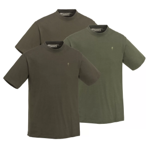Koszulka myśliwska Pinewood T-Shirt 3-pack 5447 Green/Hunting Brown/Khaki